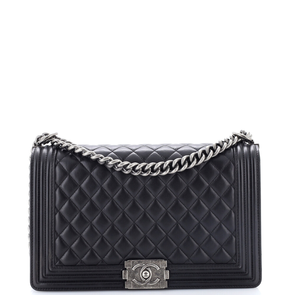 Chanel New Medium Boy Flap Bag Quilted Lambskin